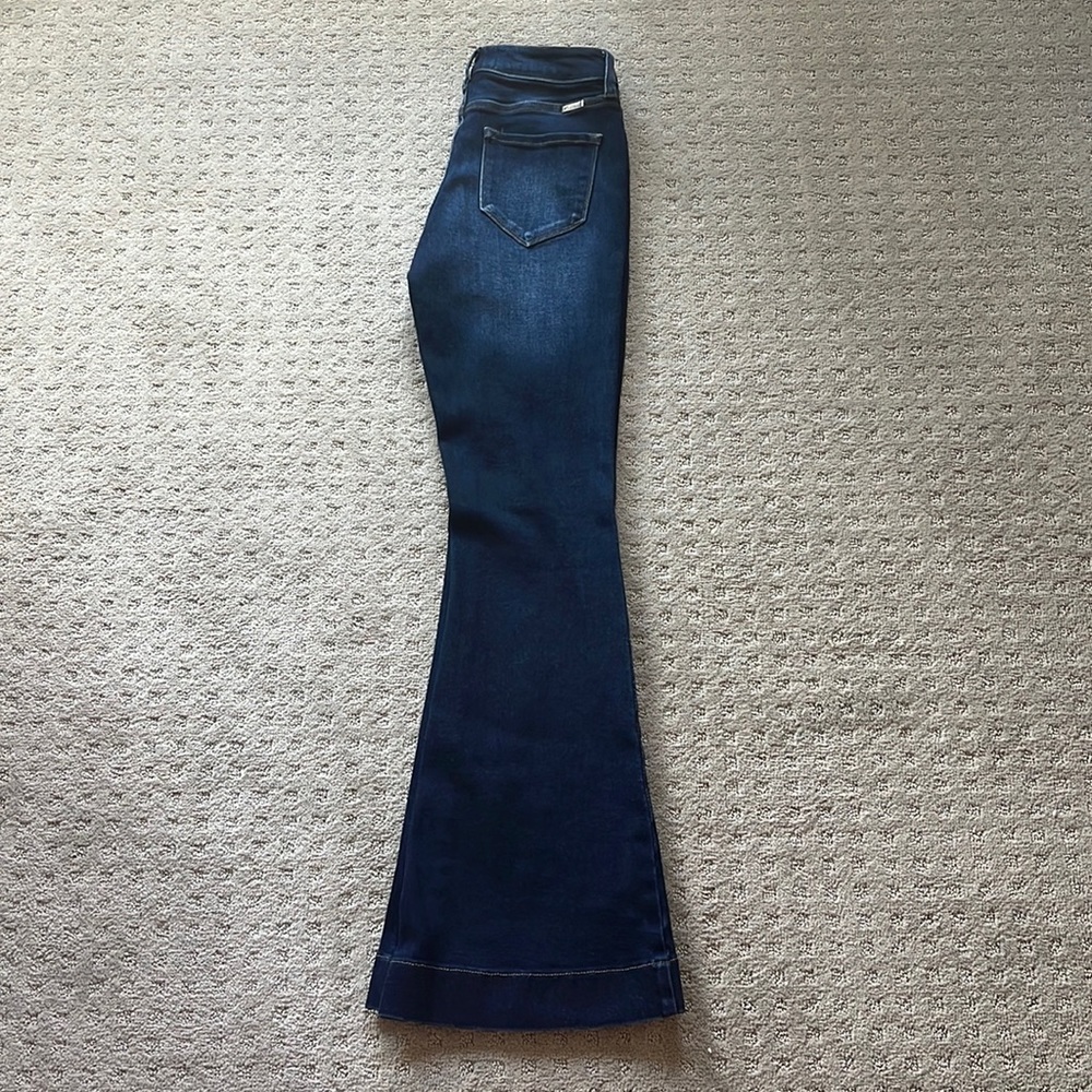 Kancan dark wash flare jean